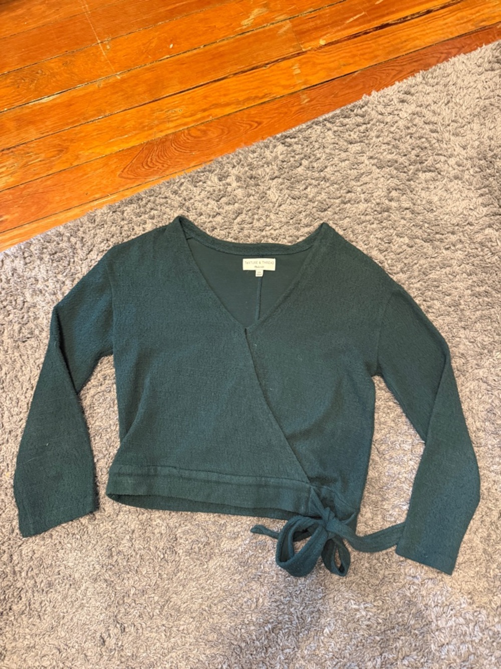 Madewell TeXture & Thread Deep Teal Top